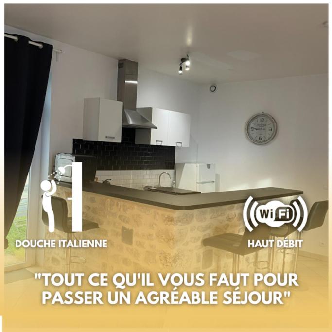 Appartement Grand T2 Sur Cour à Aufferville Extérieur photo